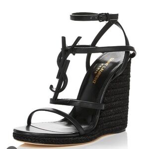 YSL Cassandra Wedge Heels Size 38.5 / 8